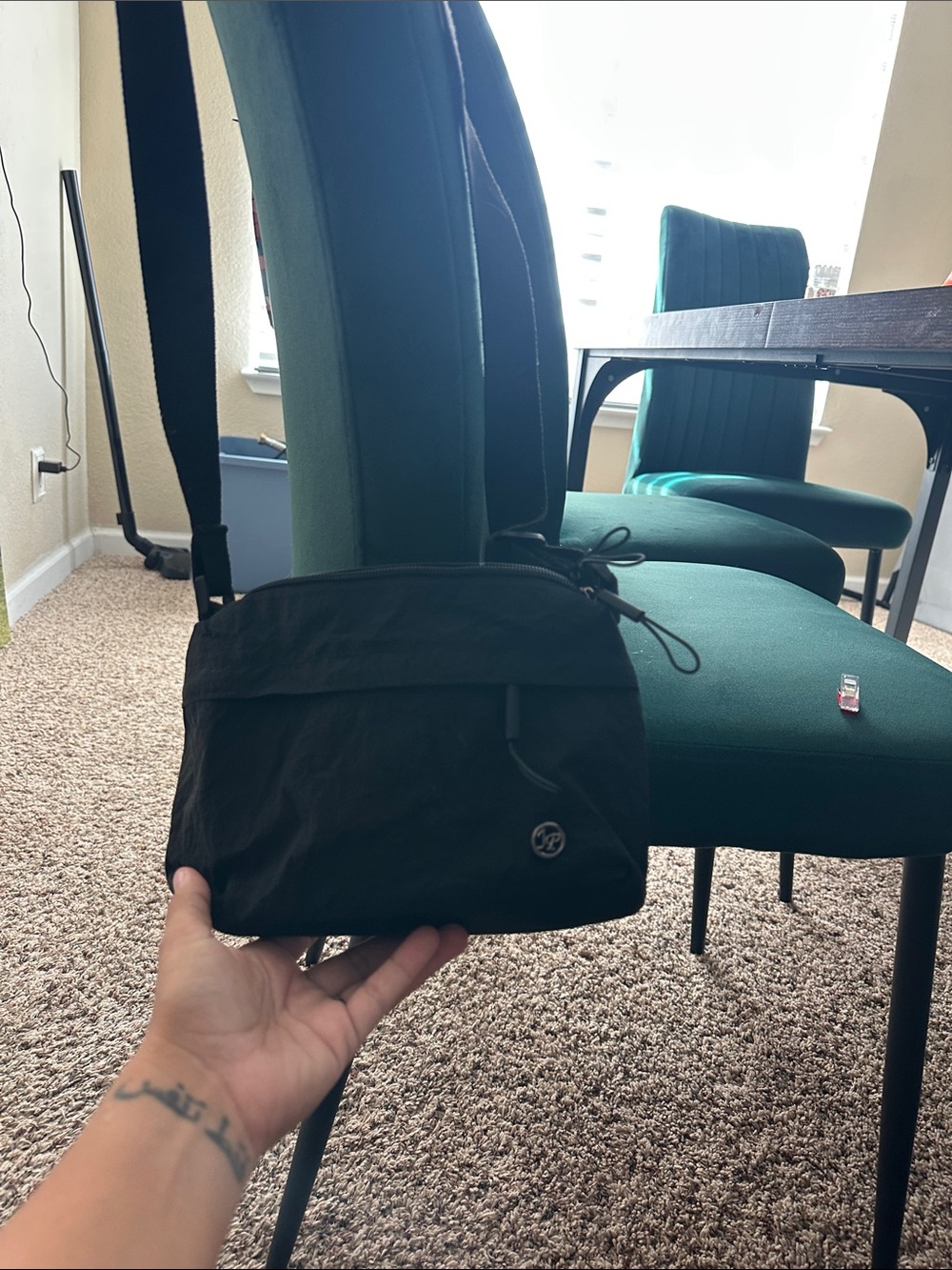 Black Crossbody Shoulder Bag - Unbranded